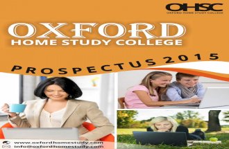 Oxford home study prospectus