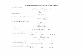 Adimensionalizacion de ecuaciones