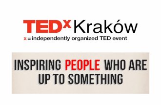Startup Stage#3 - Communities - Ewa Spohn - TEDx Krakow