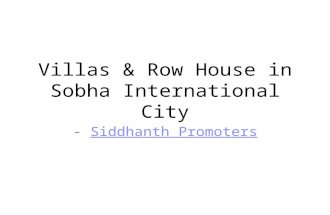 Villas & Row Houses in Sobha International City