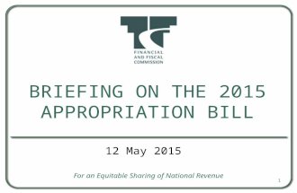 Ffc briefing on 2015 appropriations bill 12_may2015