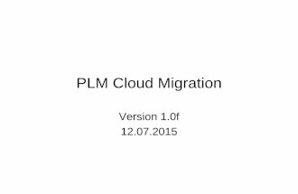 AHIT PLM Cloud Migration
