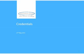 Petersham Group credentials