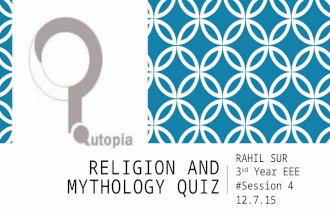 Religion and mythology quiz