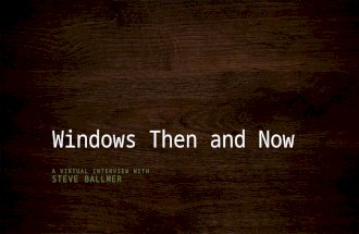 Windows Then and Now
