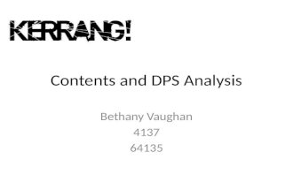 Contents & DPS Analysis