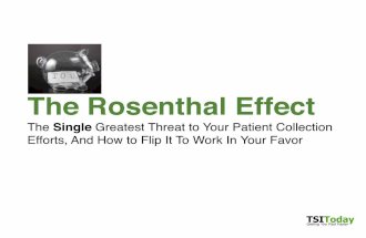 The Rosenthal Effect - The Single Greatest Threat to Your Patient Collection Efforts & How to Flip It In Your Favor