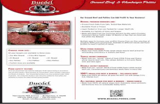 Buedel fine meats gourmet burgers