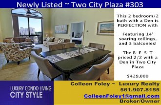 Two City Plaza West Palm Beach Condos for Sale