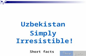 Uzbekistan MICE presentation - IJ Dream Vacation Pvt Ltd