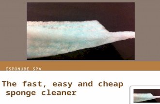 Esponube - Easy and Cheap Sponge Cleaner