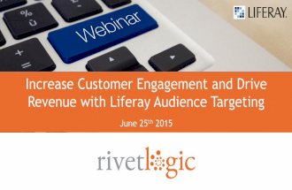 Increase Customer Engagement and Drive Revenue with Liferay Audience Targeting