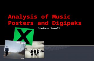 Analysis of music posters and digipaks