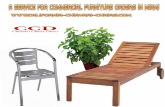 A service for commercial furniture orders in miami