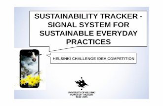 Sustainability Tracker