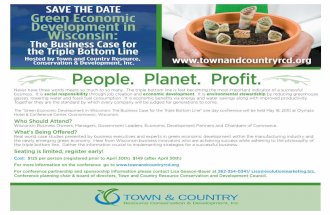 Town and Country RC&D's Green Economic Development in WI: The Business Case for the Triple Bottom Line