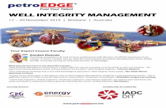 WELL INTEGRITY MANAGEMENT