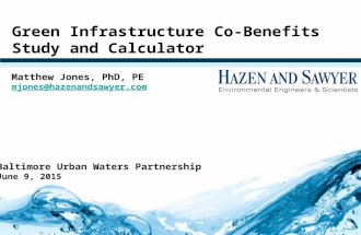 Hazen & Sawyer NYC Green Infrastructure Co-Benefits Study and Calculator