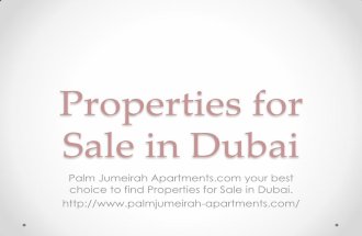 Properties for sale in dubai