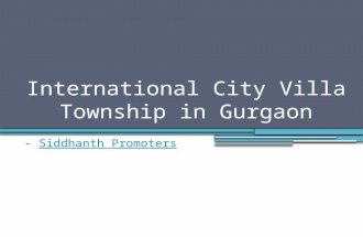 International City Villa Township in Gurgaon