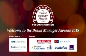 Brand Manager Awards 2015 Presentation