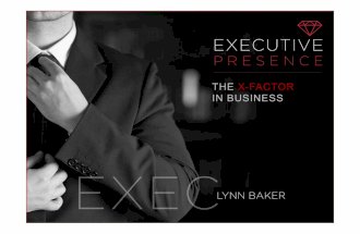 Executive presence   Raising Your Game in Business zambia  pdf for slideshare
