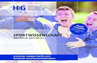 Sportwissenschaft Master Studium, Berlin | H:G