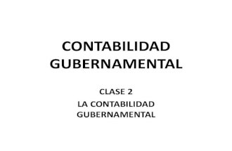 Contabilidad Gubernamental 2 - EL PRESUPUESTO PUBLICO