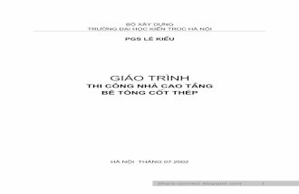Giao Trinh Thi Cong Nha Cao Tang BTCT - Pgs Le Kieu