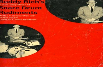 Buddy Rich Modern Interpretation of Snare Drum Methods 417 1 PDF