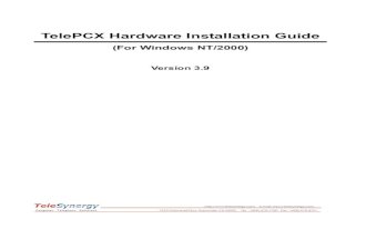TelePCX39 Hardware Installation Guide
