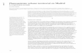Dialnet - Planeamiento Urbano Territorial en Madrid La Experiencia