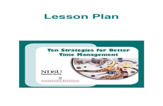 Lesson Plan - Time Management