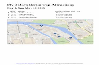 My 3 Days Berlin Top Attractions