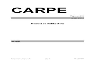 CARPE 2.0 Documentation Technique