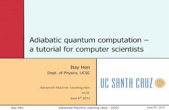 Adiabatic Quantum Computation – a Tutorial for Computer Scientists