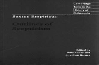 Sextus Empiricus: Outlines of  Pyrrhonism