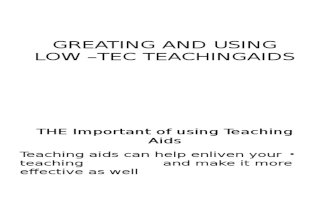 GREATING AND USING LOW –TEC TEACHINGAIDS.pptx