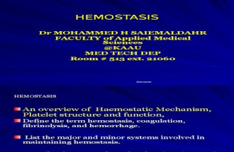 HEMOSTASIS