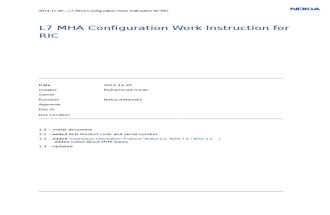 L7 MHA Configuration Instruction for RIC_v1.3
