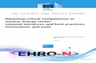 Retaining Critical Competences in Nuclear Energy Sector National Initiatives and Best Practices, Instruments and Tools