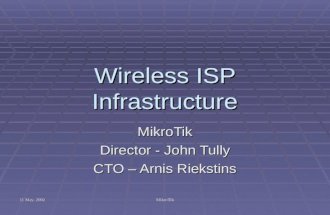 Wireless Isp Infrastructure