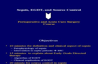 Sepsis, EGDT, And Source Control