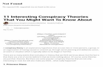 11 Interesting Conspiracy Theories That You Might Want to Know About