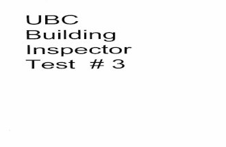 UBC Building Inspector Test 3