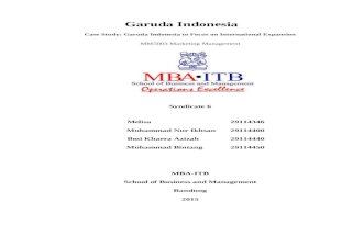 Garuda Indonesia Marketing MBA