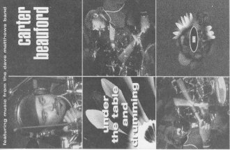 Carter Beauford - Under the Table and Drumming - Booklet One