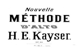 Kayser Viola Method Op 54
