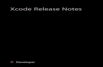 Xcode Release Notes
