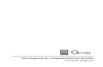 Plan Regional de Competitividad quindio